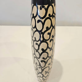 Tall black and white fashion vase arrangement