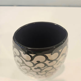 Tall black and white fashion vase arrangement