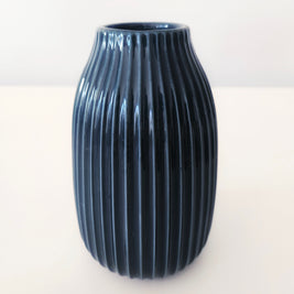 Ceramic blue green vase arrangement