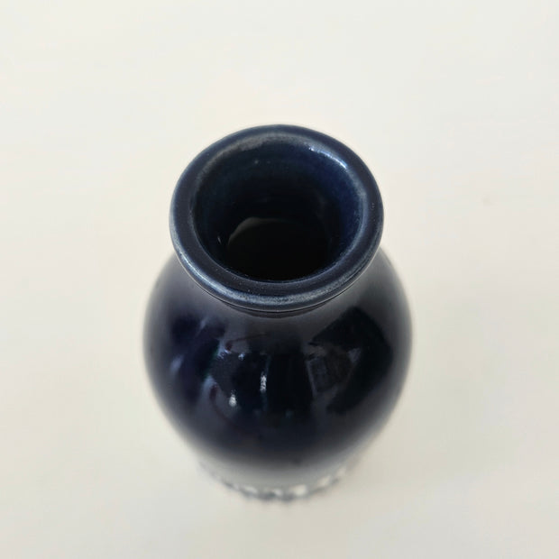 Modern blue ceramic vase arrangement