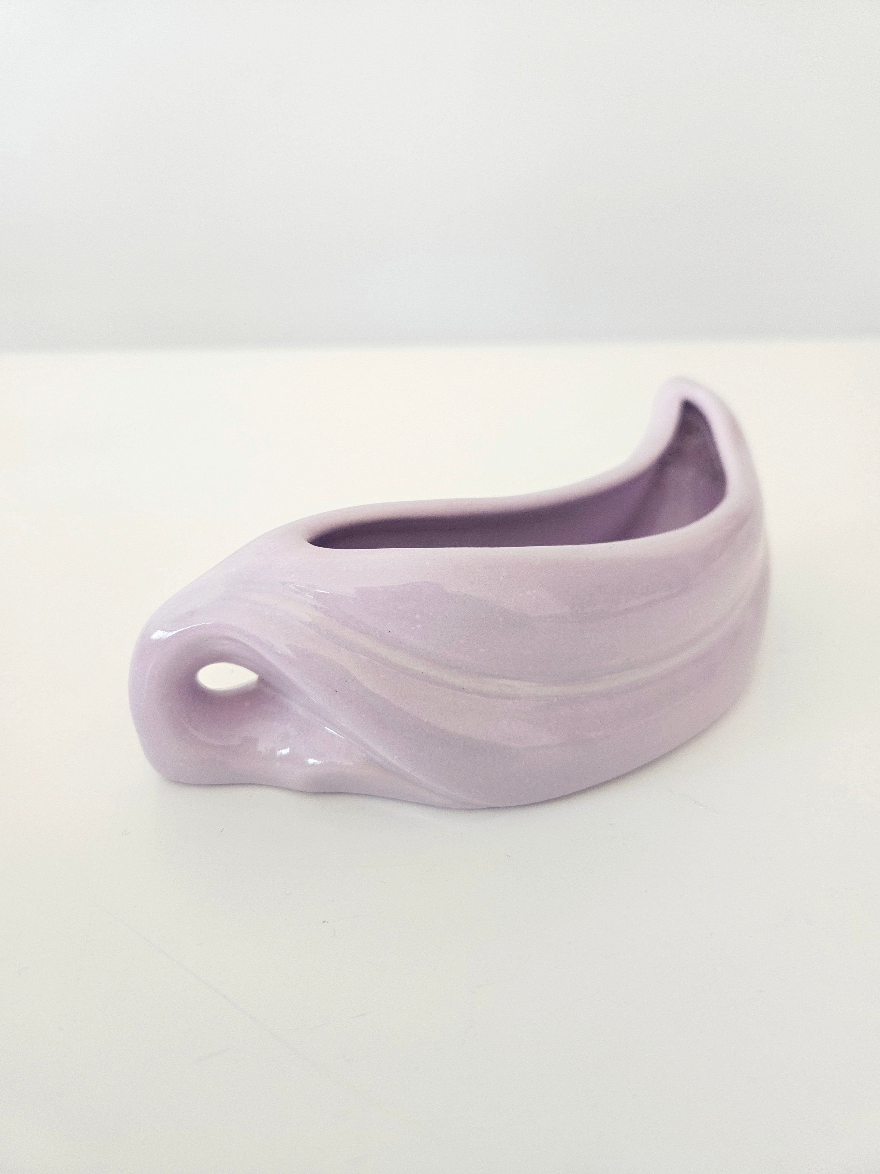 Crescent lilac table vase arrangement