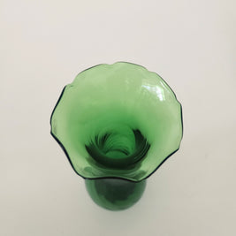 Green slimline glass vase arrangement