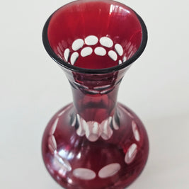 Red abstract bud vase arrangement