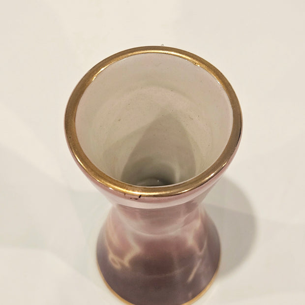 Pink fish art bud vase arrangement