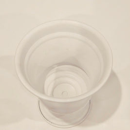 White metal urn arrangement