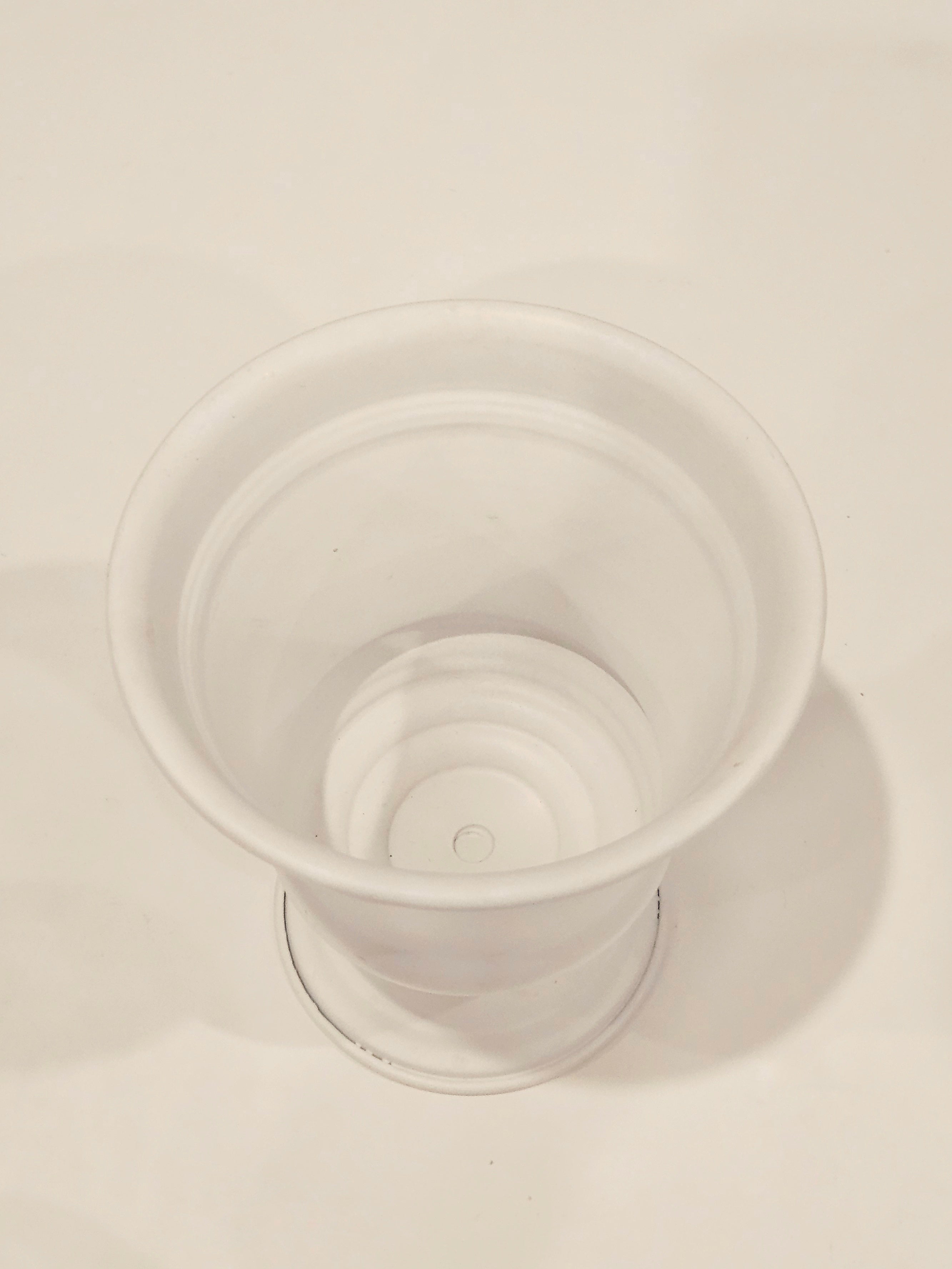 White metal urn arrangement