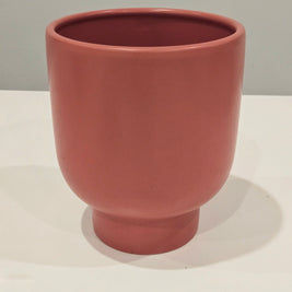 Peach ceramic pot arrangement