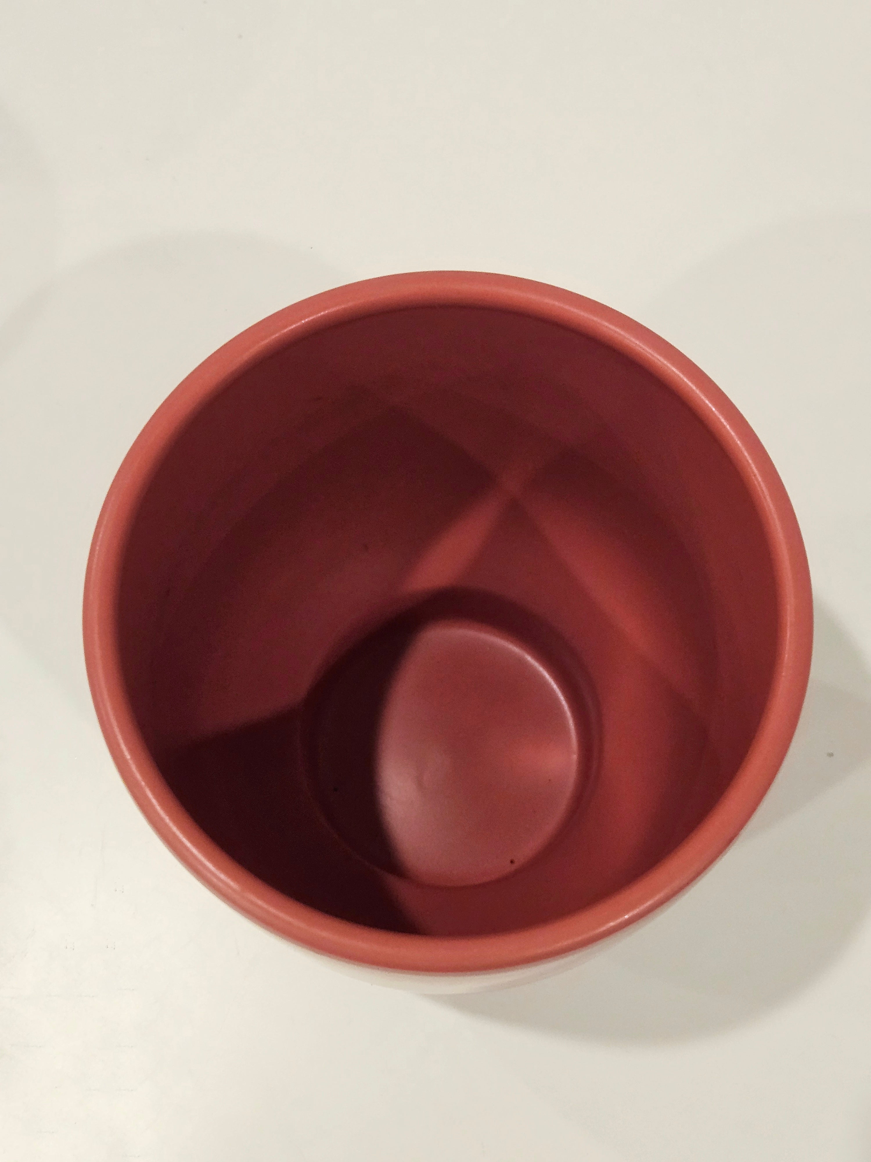 Peach ceramic pot arrangement