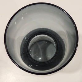 Charcoal grey glass vase arrangement