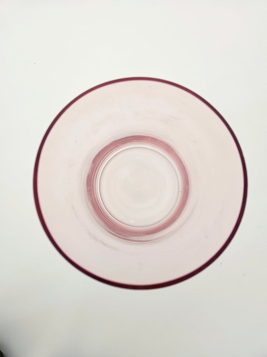 Pink cylindrical vase