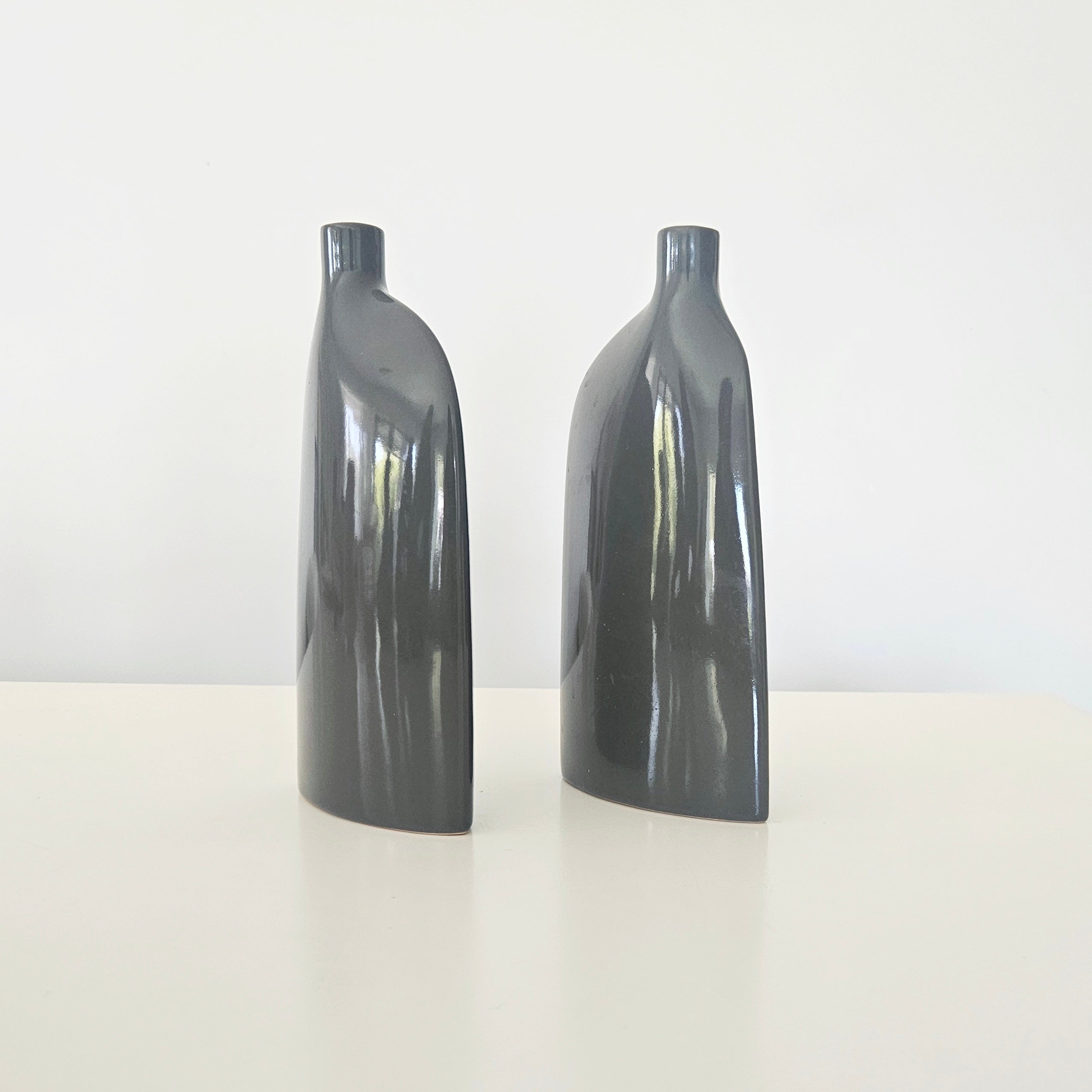 Slim grey abstract vase arrangement