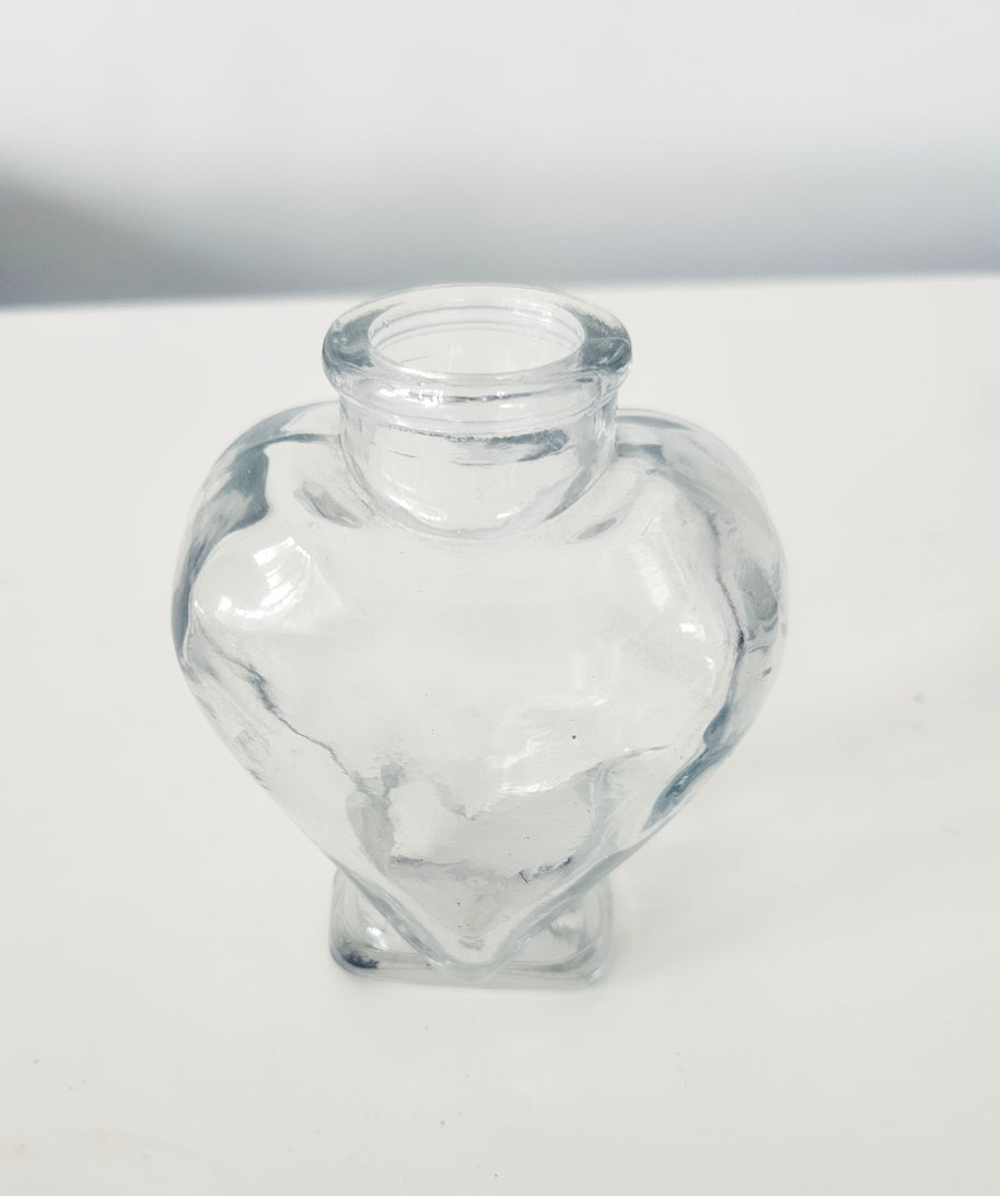 Heart-shaped vase arrangement