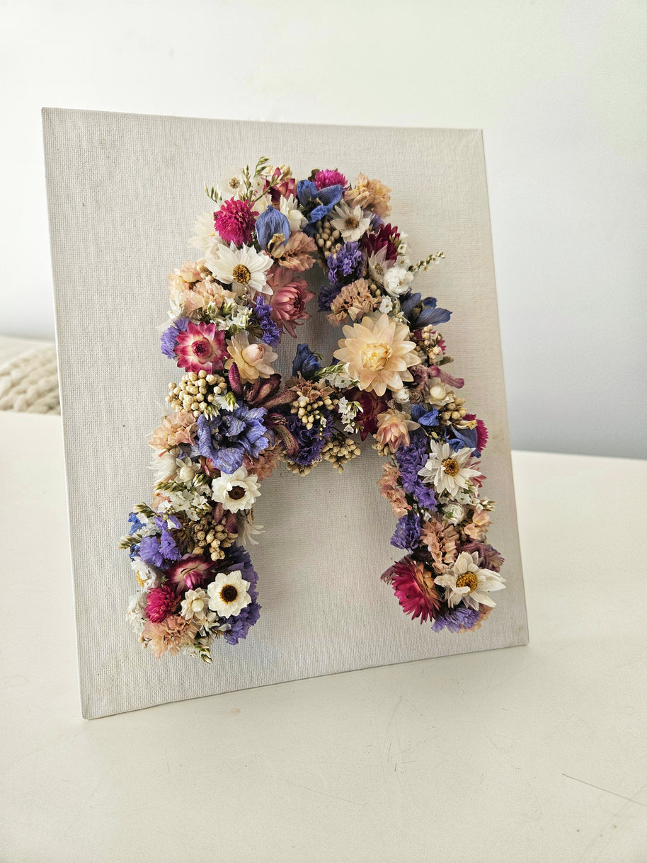 Personalised Dried Floral Letters