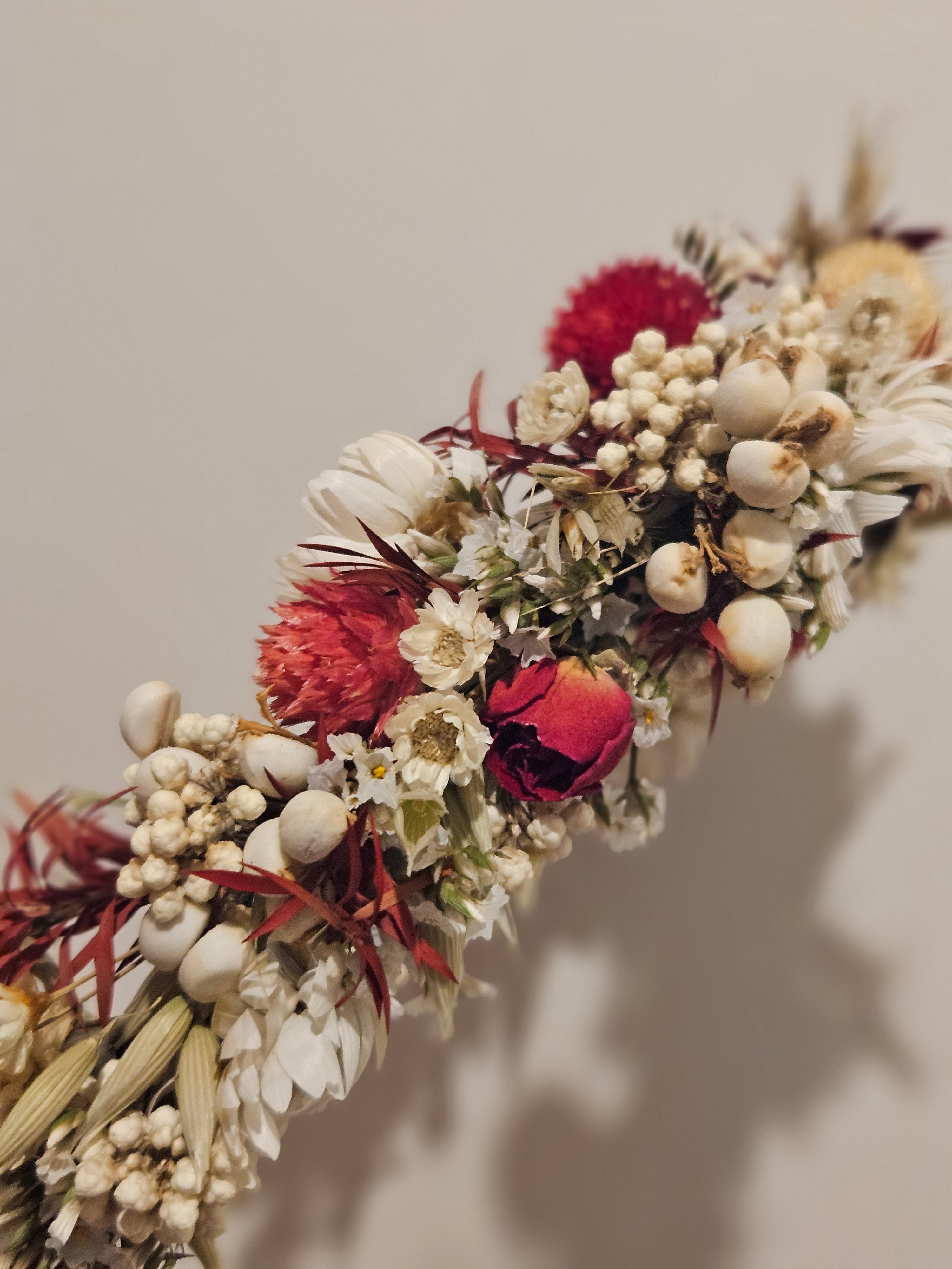 Dried flower headbands