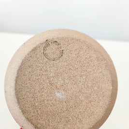 View of base of pottery vase