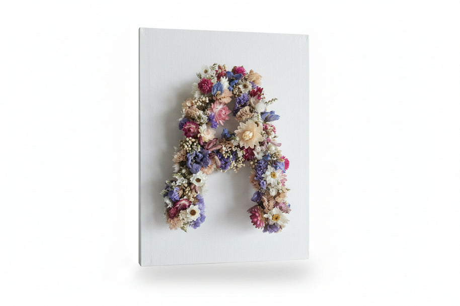 Personalised Dried Floral Letters and Numbers