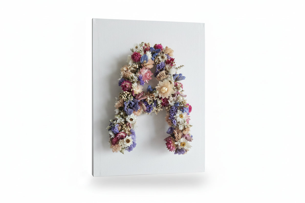 Personalised Dried Floral Letters and Numbers