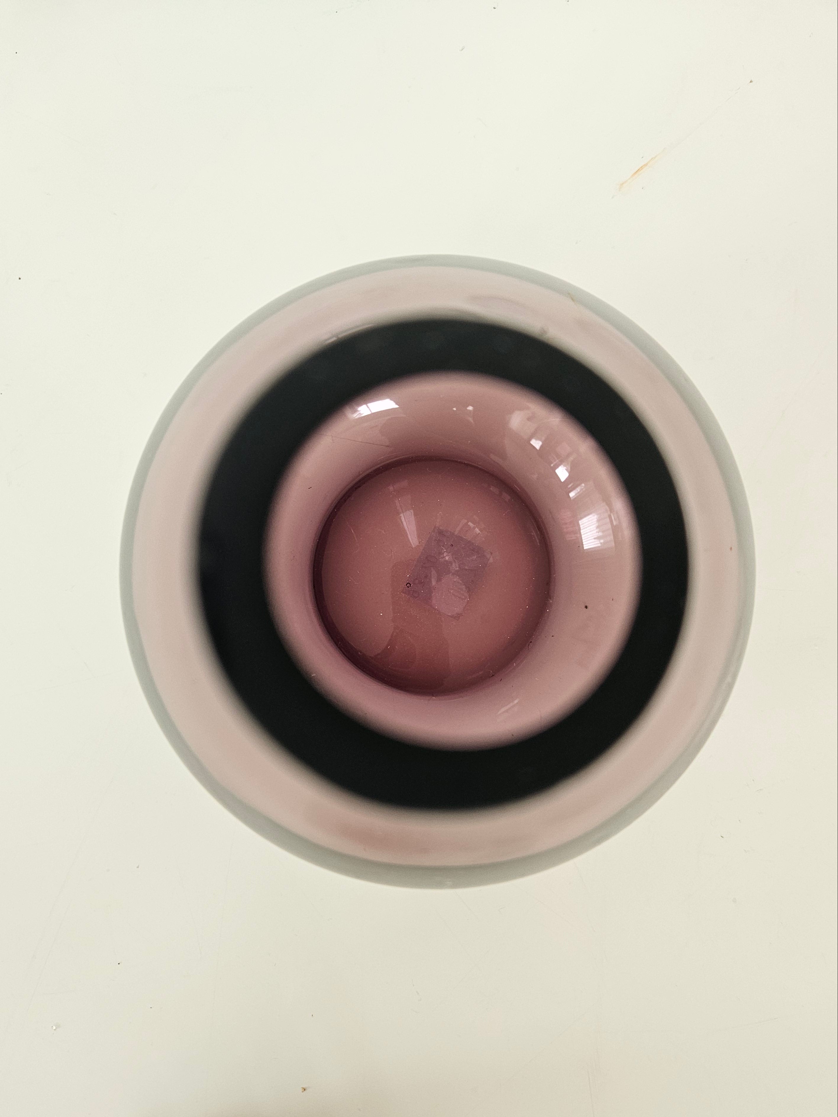 purple vase top down view