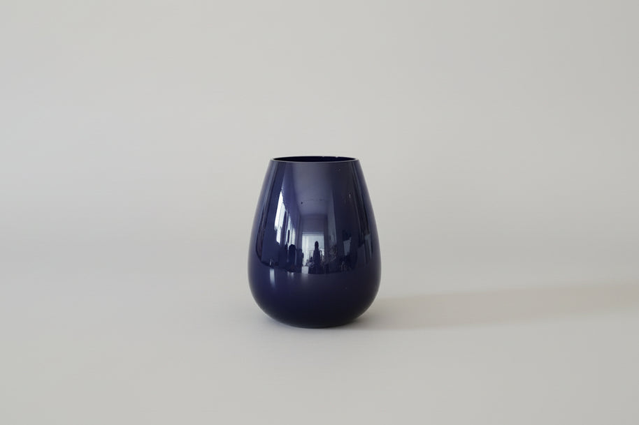 purple vase on a white background