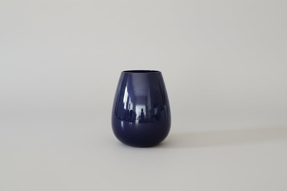 purple vase on a white background