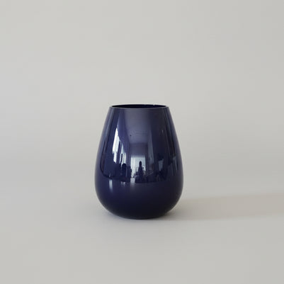 purple vase on a white background
