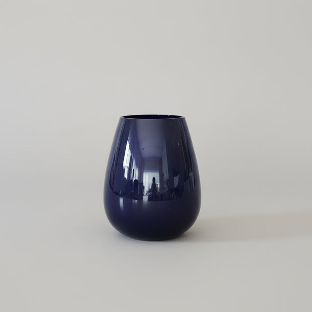 purple vase on a white background